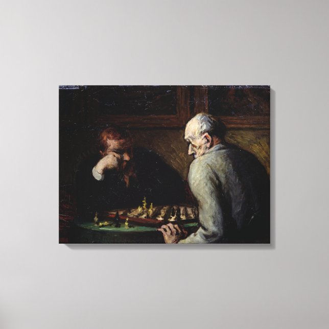 Toile The Chess Players, c.1863-67 (Recto)