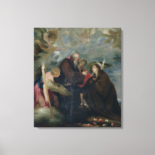 Toile The Communion of St. Rose of Viterbe (Recto)