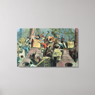 Toile Thé de Boston, le 16 décembre 1773