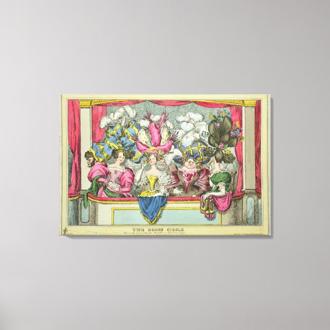 Toile The Dress Circle, publié par Thomas McLean, Lond (Recto)