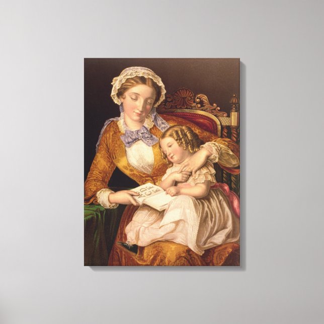 Toile The First Lesson, pub. by Baxter, 1855 (Recto)