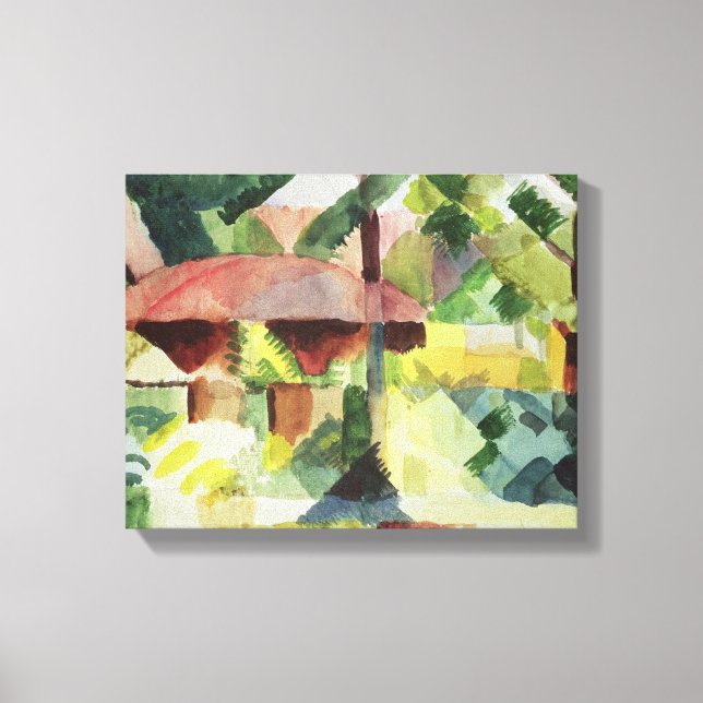 Toile The Garden, 1914 (avec papier) (Recto)