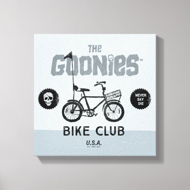 Toile The Goonies Bike Club États-Unis (Recto)