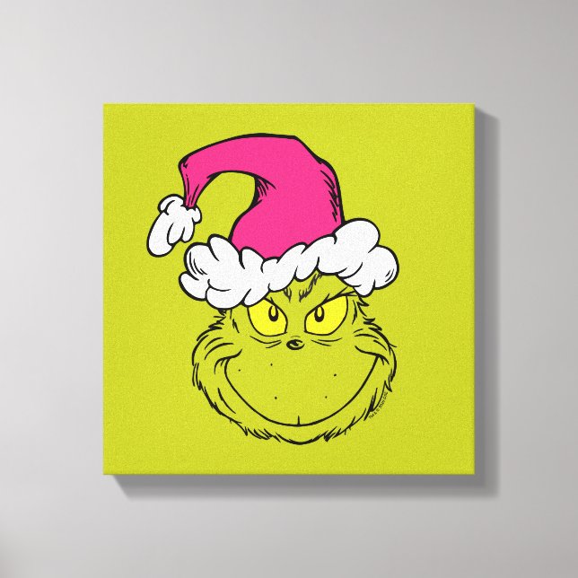 Toile The Grinch in Pink Santa Hat (Recto)