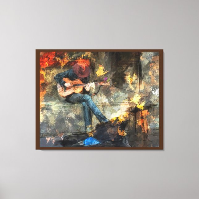 Toile The Guitar Man (Recto)