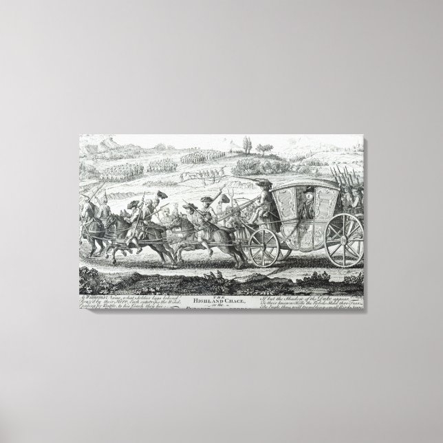 Toile The Highland Chase, le 21 février 1745 (Recto)