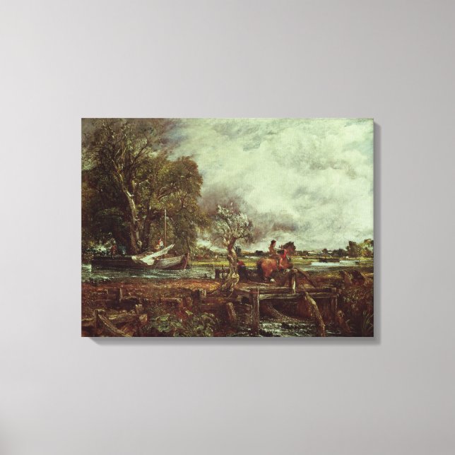 Toile The Leaping Horse, vers 1825 (huile sur toile) (Recto)