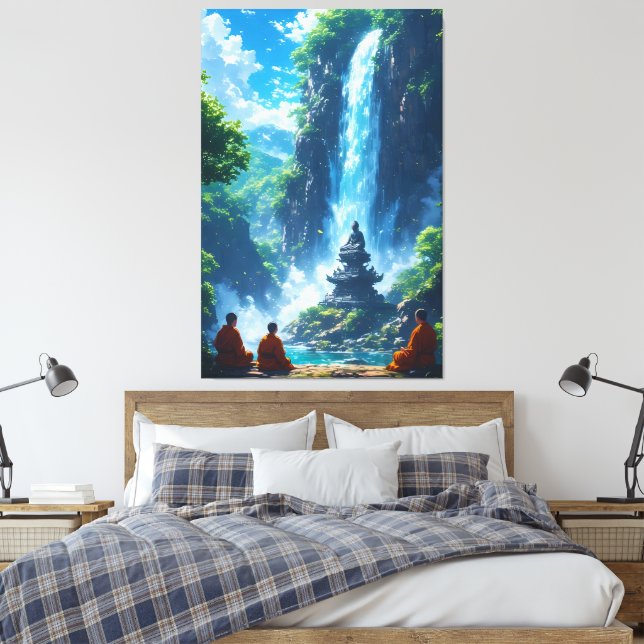 Toile The Monks' Tranquil Ascent (Insitu(Chambre))
