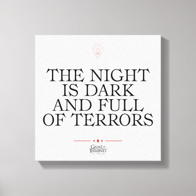Toile The Night is Dark and Full of Terrors (Recto)
