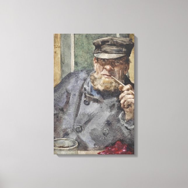 Toile The Old Sea Dog, Naval Art (par Henry Scott Tuke) (Recto)