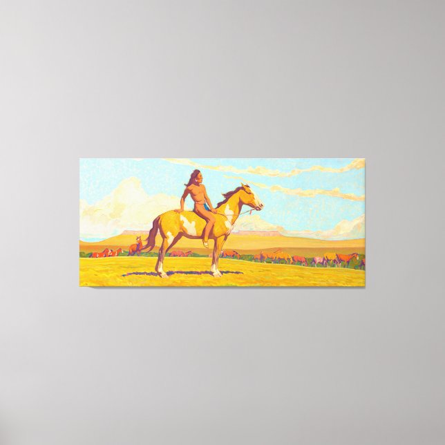 Toile The Pony Boy, 1920 par Maynard Dixon (Recto)