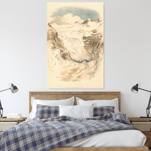 Toile The Rhone Glacier. Switzerland (Insitu(Chambre))