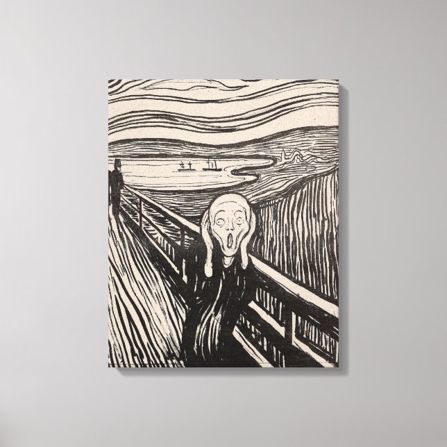 Toile "The Scream" par Edvard Munch - 1895 - Norvège (Recto)