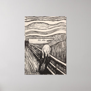 Toile "The Scream" par Edvard Munch - 1895 - Norvège
