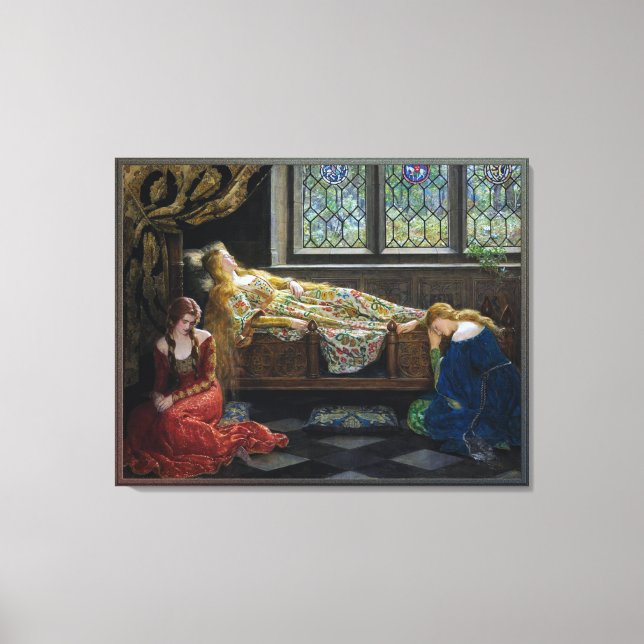 Toile The Sleeping Beauty by John Collier (Recto)