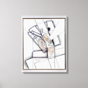 Toile The Smoker, 1912 (charbon de bois et craie rouge s