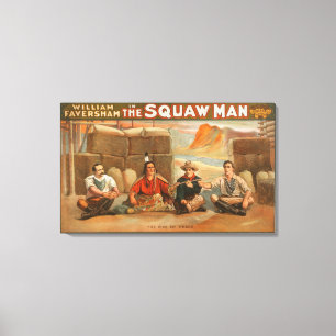 Toile "The Squaw Man" - Le Pipe de la Paix Théâtre