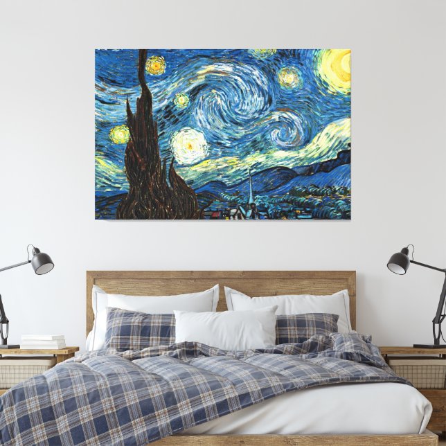 Toile The Starry Night by Vincent Van Gogh (Insitu(Chambre))