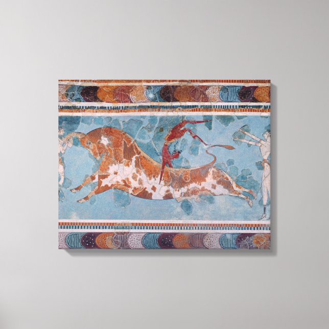 Toile The Toreador Fresco, Knossos Palace, (Recto)