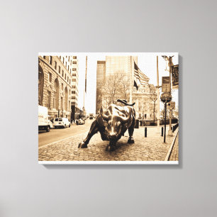 Toile "The Wall Street Bull"