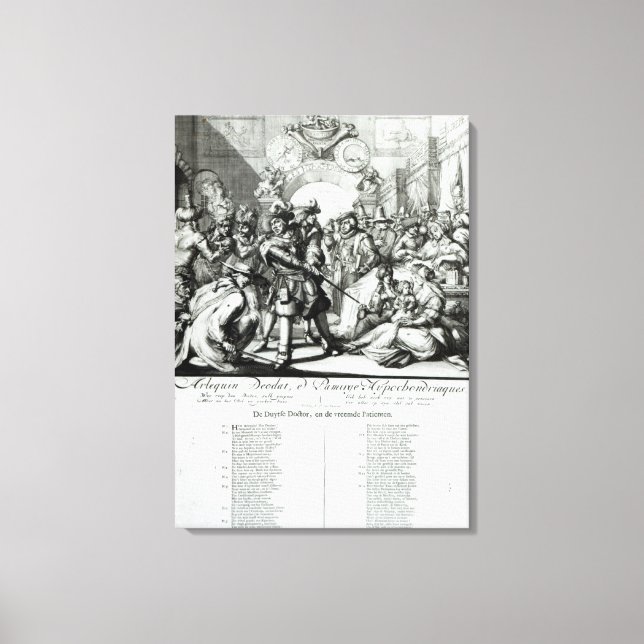 Toile The Warming Pan Baby, c.1688 (Recto)