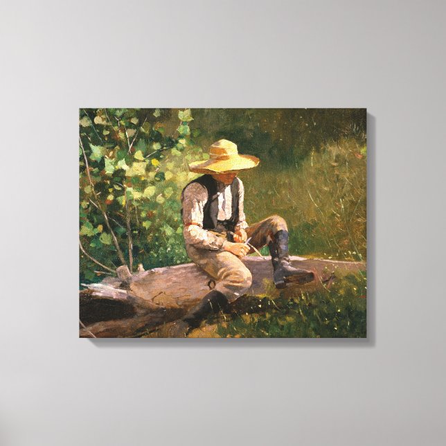 Toile The Whittling Boy (par Winslow Homer) (Recto)