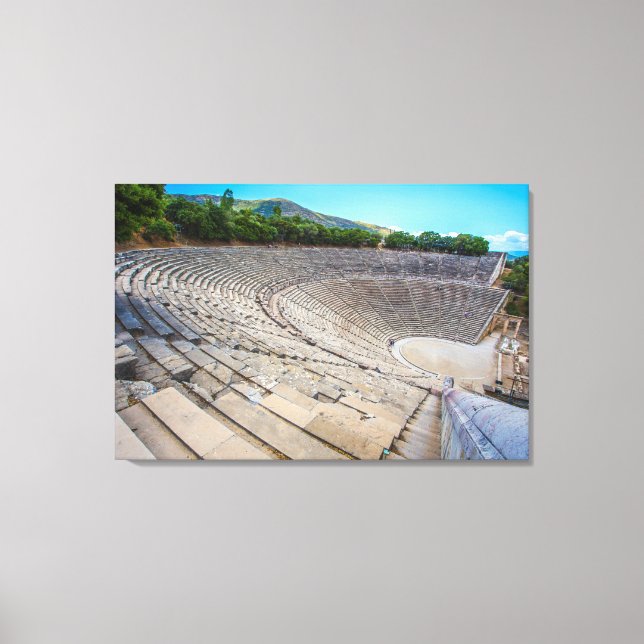 Toile théâtre antique en Argolide, Grèce (Recto)