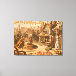 Toile Théâtre magnifique de Faust de Lewis Morrison