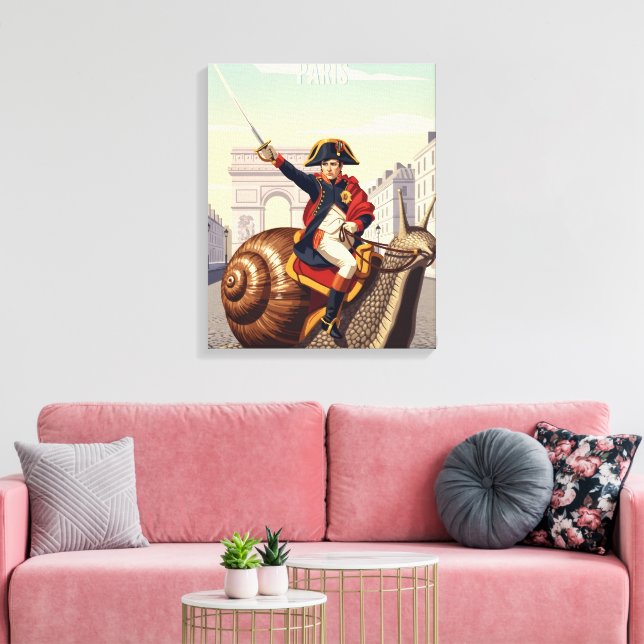 Toile Thème Napoléon Voyage WPA Français (Insitu(Salon))