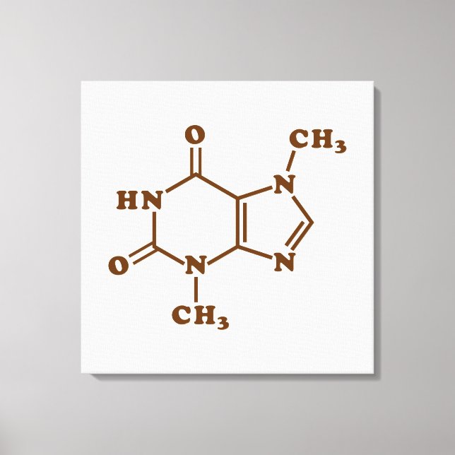 Toile Théobromine au chocolat Formule chimique moléculai (Recto)