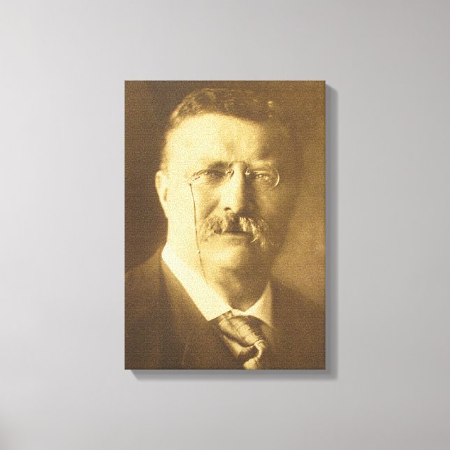 Toile THEODORE ROOSEVELT Portrait d'Edward S. Curtis (Recto)