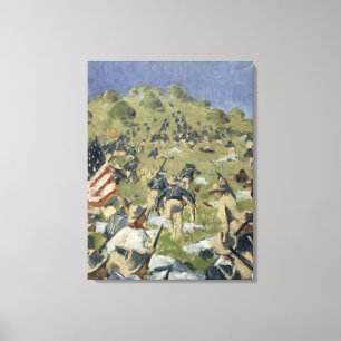 Toile Theodore Roosevelt prenant le saint Juan