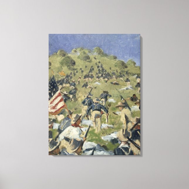 Toile Theodore Roosevelt prend le Saint Juan (Recto)