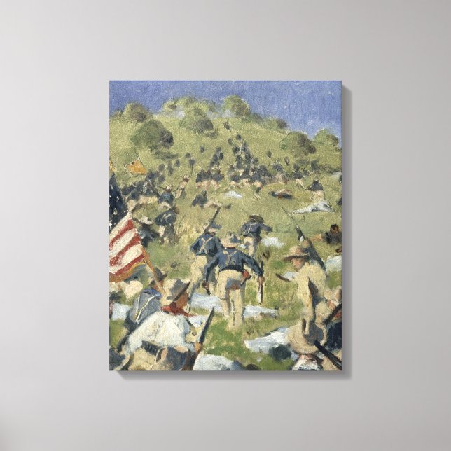Toile Theodore Roosevelt prend le Saint Juan (Recto)