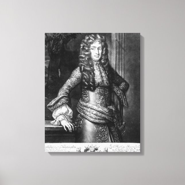 Toile Theophilus Hastings, septième comte de Huntingdon (Recto)