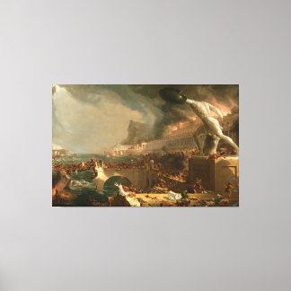 Toile Thomas Cole Le cours de l'Empire - Destruction