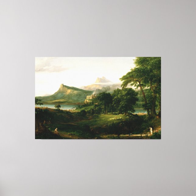 Toile Thomas Cole Le cours de l'Empire - L'Arcadien (Recto)