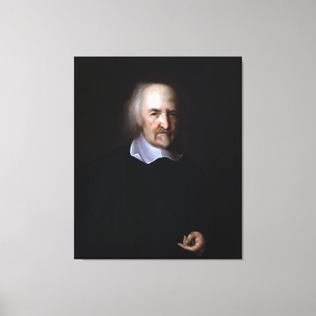 Toile Thomas Hobbes par John Michael Wright (Recto)