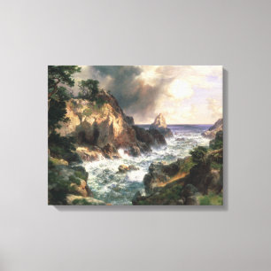 Toile Thomas Moran - point Lobos, Monterey, la