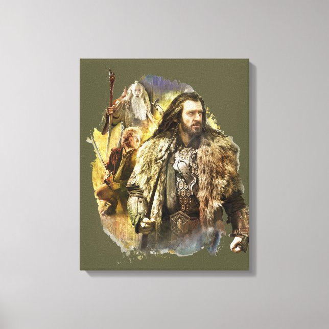 Toile THORIN OAKENSHIELD™, BILBO BAGGINS™, Gandalf (Recto)