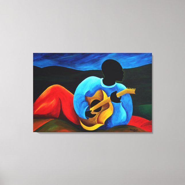 Toile Ti-Jean le guitariste 2008 (Recto)