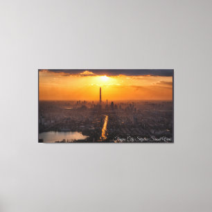Toile Tianjin Sunset