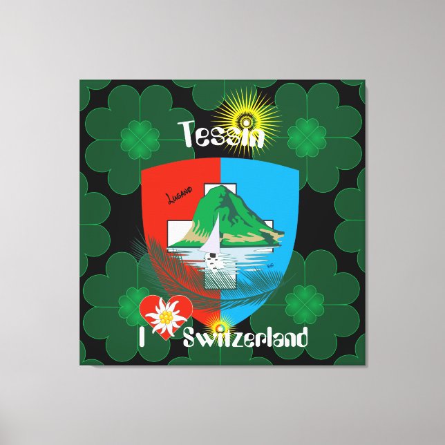 Toile Ticino Suisse Svizzera Svizra Leinwand (Recto)