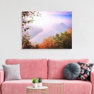 Toile Ticino, Suisse : Vue depuis le Monte Bre