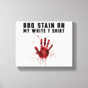 Toile Tige Barbecue Sur Mon Blanc