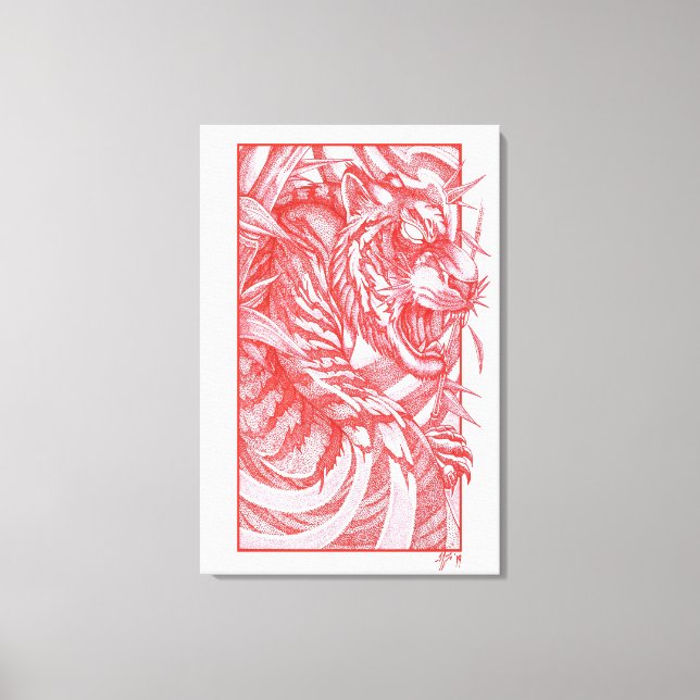 Toile Tiger Dotwork tora (Recto)