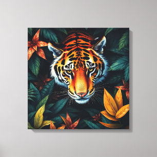 Toile « Tigre à Moi » – Portrait de Tigre Coloré