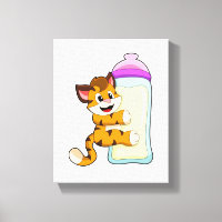 Tigre avec Bébé bouteille de lait
