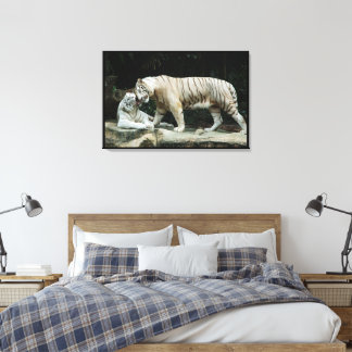 Toile Tigre Bengale Blanc Enveloppé