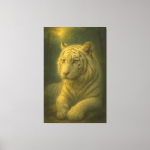 Toile Tigre Blanc Majestueux - Beaux-Arts